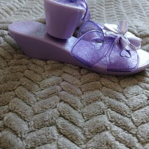 Melissa & Doug Kids Purple Wedge Sandals